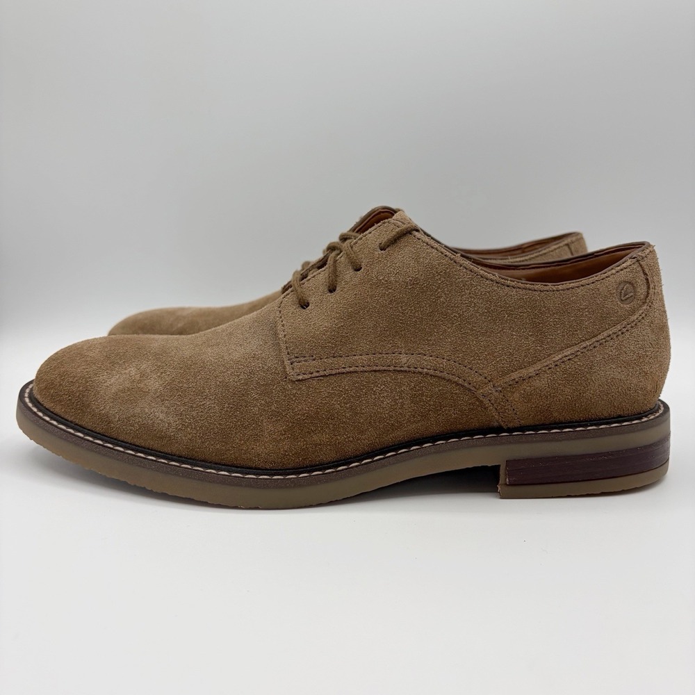 Clarks Jaxen Low 261652397075 Mens  Oxford Lace Up Shoes Sz 8.5 Tan Olive Brown